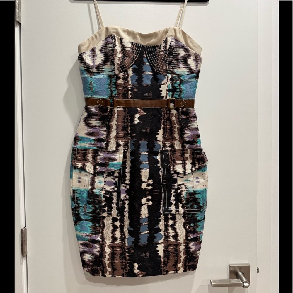 Tracy Reese NWT IKAT convertible strapless dress